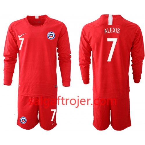 Chile Fodboldtrøjer ALEXIS 7 Børn Hjemmebanesæt 2018/19 Langærmet Chile Fodboldtrøjer ALEXIS 7 Børn Hjemmebanesæt 2018/19 Langærmet